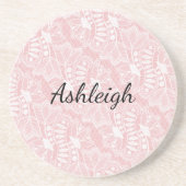 Rosa Bläschen Getränkeuntersetzer (Vorne)