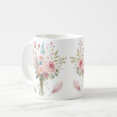 Rosa Bläschen Kaffeetasse (Vorderseite Links)