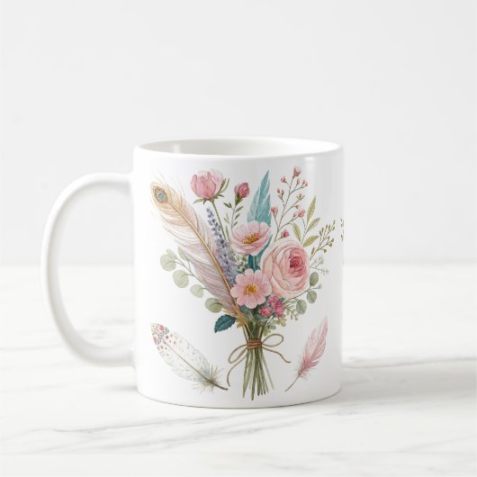 Rosa Bläschen Kaffeetasse (Links)