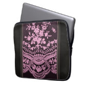 Rosa Bläschen Laptopschutzhülle (Vorderseite Links)