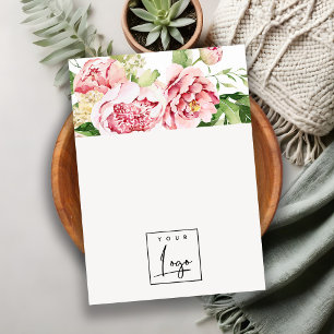 Rosa Bläschen-Logo-Blank-Schmuckanzeige für Pink P Visitenkarte