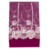 Rosa Bläschen Mittlere Geschenktüte (Rückseite)