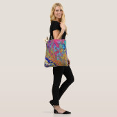 Rosa Blasen-Acryl gießen Tasche zwei (Am Model)