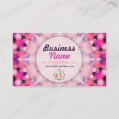 Rosa Blasen Burst Energy Business Card Visitenkarte (Rückseite)