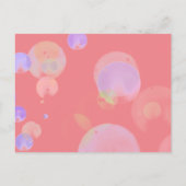 Rosa Blasen Geburtstag Foto Danke Postcard Einladungspostkarte (Rückseite)