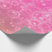 Rosa Blasen Geschenkpapier (Ecke)