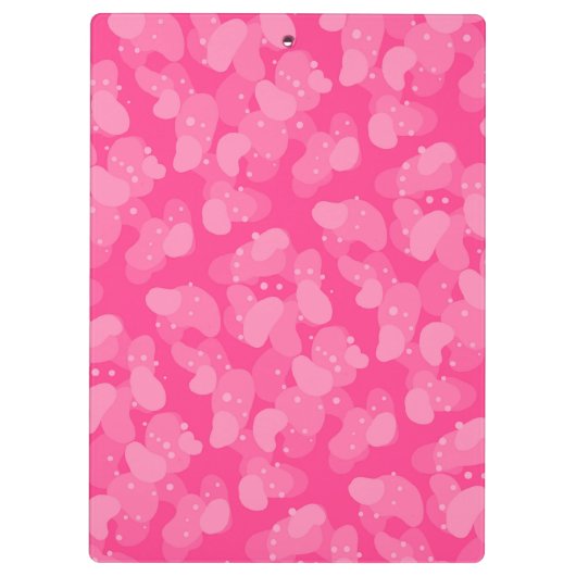 Rosa Blasen Klemmbrett (Rückseite)