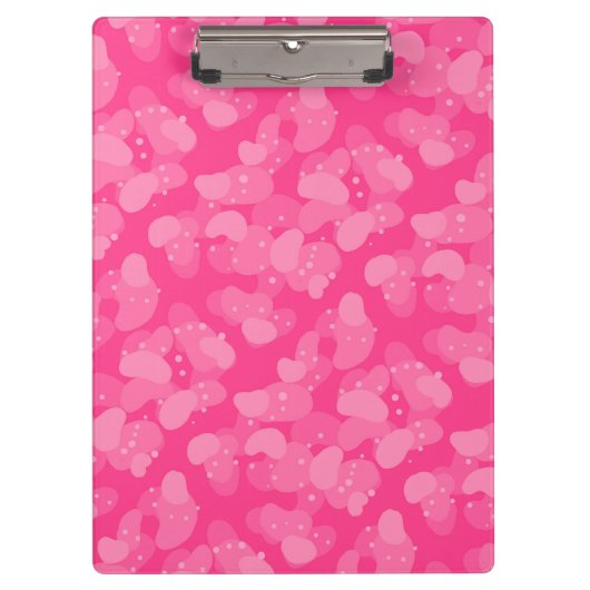 Rosa Blasen Klemmbrett (Vorderseite)