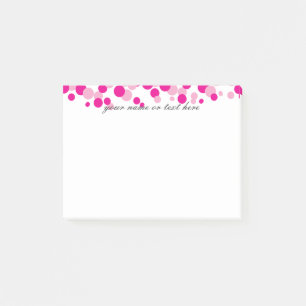 Rosa Blasen Monogramm Post-it®-Notizen Post-it Klebezettel