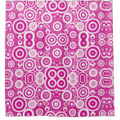 Rosa Blasen Wirbel Duschvorhang (Vorderseite)