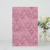 Rosa Blasenverpackungsmuster Briefpapier (Stehend Vorderseite)