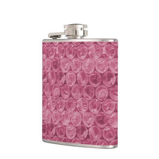 Rosa Blasenverpackungsmuster Flachmann (Links)