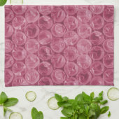 Rosa Blasenverpackungsmuster Küchentuch (Gefaltet)
