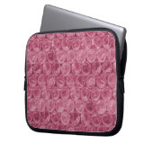 Rosa Blasenverpackungsmuster Laptopschutzhülle (Vorderseite Links)