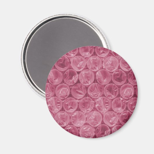 Rosa Blasenverpackungsmuster Magnet (Vorderseite/Rückseite)