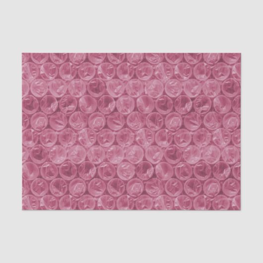 Rosa Blasenverpackungsmuster Seidenpapier (Vorderseite)
