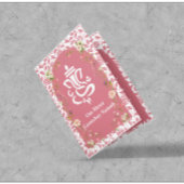 Rosa Bläserbogen Rahmen indische Hochzeit Einladung