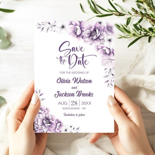 Rosa Bläsereihe speichern das Datum Einladung