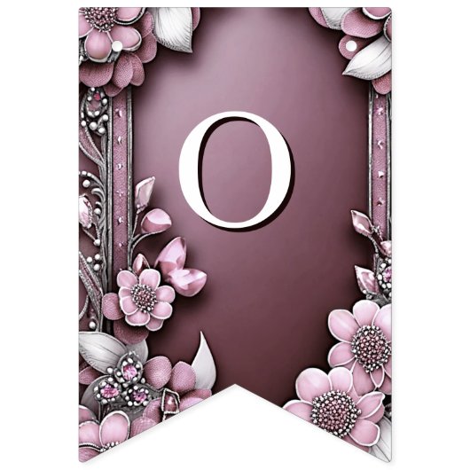 Rosa Bläserenjagdflagge Wimpelkette (Zweite Fahne)