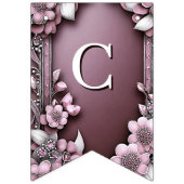 Rosa Bläserenjagdflagge Wimpelkette (Erste Fahne)