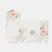 Rosa BläserEukalyptus 75. Geburtstagsparty Oma Geschenkschachtel (Ungefaltet)