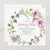 Rosa Bläsergeburt Einladung (Vorne/Hinten)