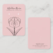 Rosa Bläserhandgefertigte Ofensichtkarte Telefonnummerkarte (Vorne/Hinten)