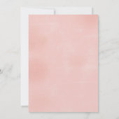 Rosa Bläserige Hochzeitsfeiern Einladung (Rückseite)