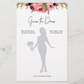 Rosa Bläserin Reue das Dress Brautparty Game (Vorderseite)