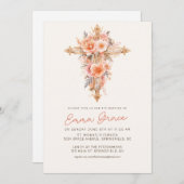 Rosa Bläserkreuz - Einladung (Vorne/Hinten)