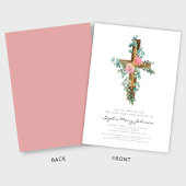 Rosa Bläserkreuz Girl I Einladung