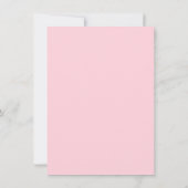 Rosa Bläserkuh Mädchen Kinderdusche Einladung (Rückseite)