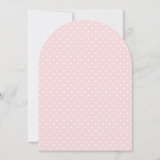 Rosa Bläserleuchte Leuchtturm Schöne Arch Babydusc Einladung (Rückseite)