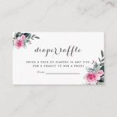 Rosa BläsernBaby-Duschkabine Windelwaschkarten Begleitkarte (Vorderseite)