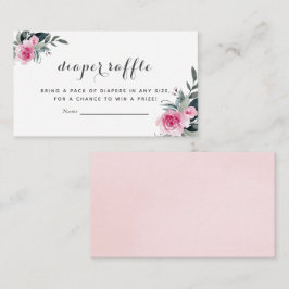 Rosa BläsernBaby-Duschkabine Windelwaschkarten Begleitkarte