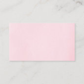 Rosa BläsernBaby-Duschkabine Windelwaschkarten Begleitkarte (Rückseite)