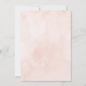 Rosa Bläserndach Bridal Dusche Einladung (Rückseite)