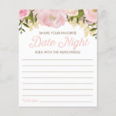 Rosa bläserne, doppelseitige Brautpartys Flyer (Vorne)