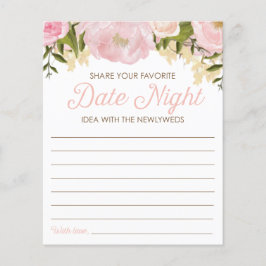 Rosa bläserne, doppelseitige Brautpartys Flyer