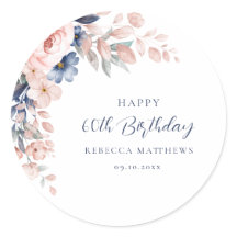 Rosa Bläserne Elegant Script 60. Geburtstag jedes 