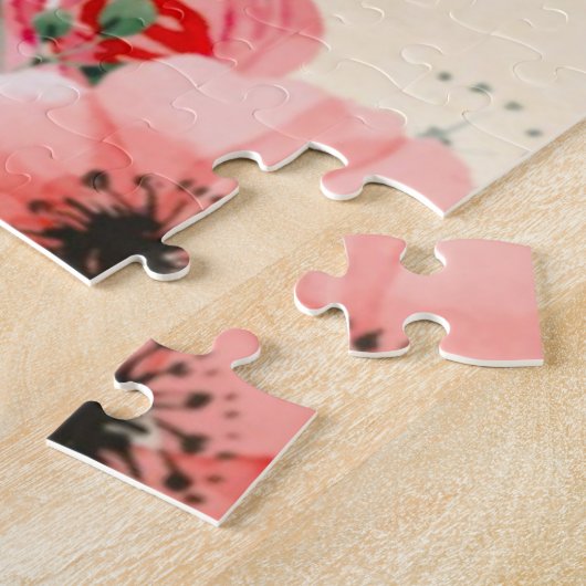 Rosa bläserne Lady, Frühlingswerk Puzzle (Seite)