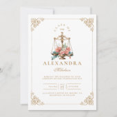 Rosa Bläserner Abschluss Einladung (Vorderseite)