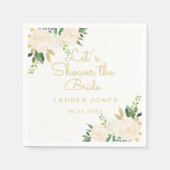 Rosa Bläserner Brautparty Napkin Serviette (Vorderseite)