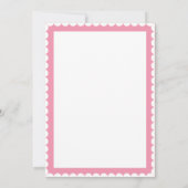 Rosa Bläserner Elegantes Brautparty Einladung (Rückseite)