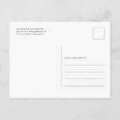 Rosa Bläserner Elegantes Brautparty Einladungspostkarte (Rückseite)