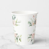 Rosa Bläserner Personalisiert Elegantes Brautparty Pappbecher (Rechts)