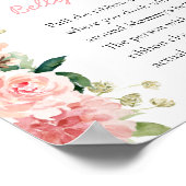 Rosa Bläserner Winter Wie groß ist Mama's Bauchzei Poster (Ecke)