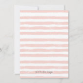 Rosa Bläserrahmen-Taufe Einladung (Rückseite)