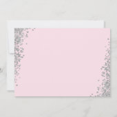 Rosa Bläsersilber Erste Heilige Kommune Foto Dankeskarte (Rückseite)