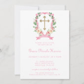 Rosa Bläsertaufe Einladung (Vorderseite)